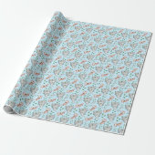 Twisters Tornado Gift Wrapping Paper - Blue ラッピングペーパー (アンロールド)