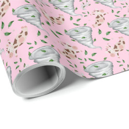 Twisters Tornado Gift Wrapping Paper - Pink ラッピングペーパー