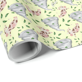 Twisters Tornado Gift Wrapping Paper - Yellow ラッピングペーパー
