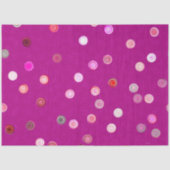 Twisty Polka Dot Spirals Pink Tissue Paper 薄葉紙 (正面)