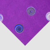 Twisty Polka Dot Spirals Purple Tissue Paper 薄葉紙 (詳細)