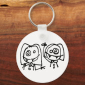 Twitarded Just Headsキーチェーン キーホルダー (正面)