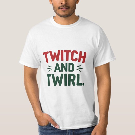 TwitchとTwillダンスバイブティー Tシャツ (正面)