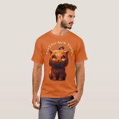 TwitchとTwill Pumpkin Cat Tシャツ (正面フル)