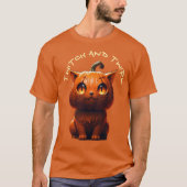 TwitchとTwill Pumpkin Cat Tシャツ (正面)