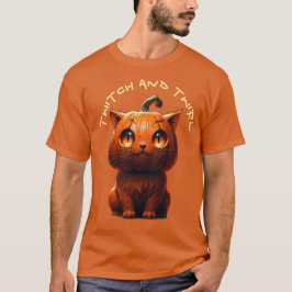 TwitchとTwill Pumpkin Cat Tシャツ