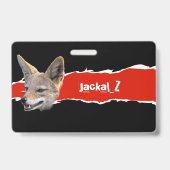Twitchとyoutubeクリエータバッジ(Jackal_Z)バッジ バッジ (裏面)