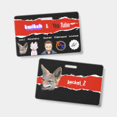 Twitchとyoutubeクリエータバッジ(Jackal_Z)バッジ バッジ (正面＆裏面)
