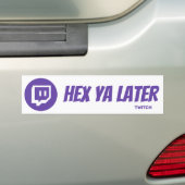 Twitchタグ バンパーステッカー (車上)