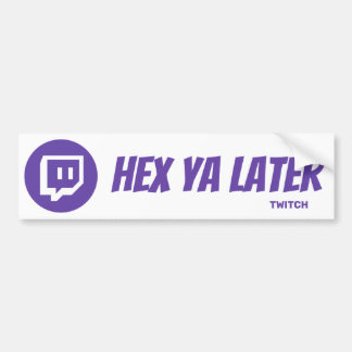 Twitchタグ バンパーステッカー