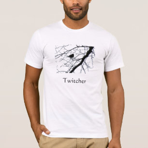 Twitcherの鳥監視人のTシャツ Tシャツ