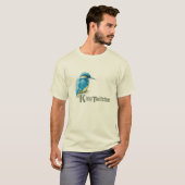 Twitcher Birdwatcherカワセミ王メンズTシャツ Tシャツ (正面フル)