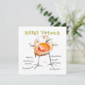 Twitmasメリークリスマスロビン シーズンカード (スタンド正面)