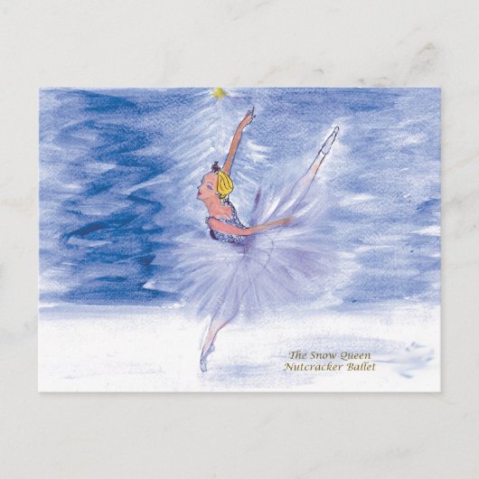 Twitt Snow Queen-Nutcracker Ballet by Marie L ポストカード (正面)