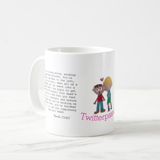 Twitterでフォロー済み コーヒーマグカップ (正面左)