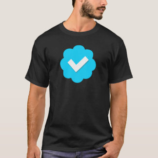 Twitterによって確認されるバッジ Tシャツ