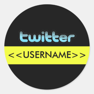Twitterのさえずりの嘲りのステッカー ラウンドシール
