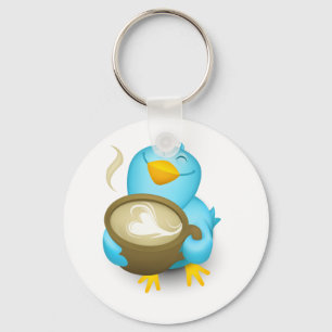 Twitterのコーヒー鳥 キーホルダー