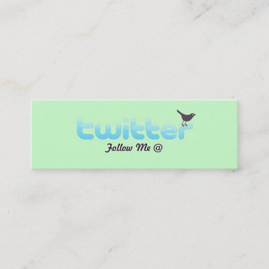 Twitterのプロフィールカード コーリングカード (正面)