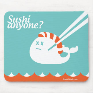 Twitterのマウスパッド-愚かな失敗のクジラ-寿司 マウスパッド