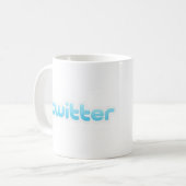 Twitterのマグ コーヒーマグカップ (正面左)