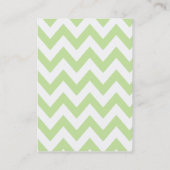 Twitterの名刺の緑茶のシェブロンのポートレート 名刺 (裏面)