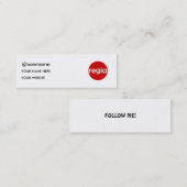 Twitterの名刺 スキニー名刺 (正面/裏面)