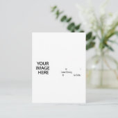 Twitterの後を追例イメージの追加と文字 ポストカード (スタンド正面)