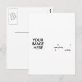 Twitterの後を追例イメージの追加と文字 ポストカード (正面/裏面)