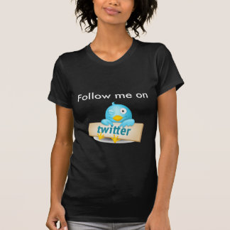 twitterの私を後を追って下さい tシャツ