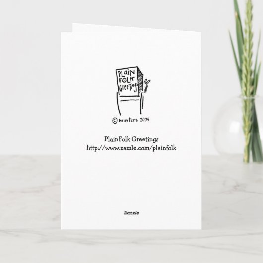 Twitterの鳥の誕生日 カード (裏面)