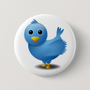 Twitterの鳥 缶バッジ