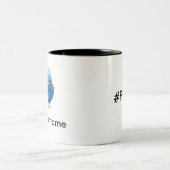 Twitterの#FAILユーザー名のマグ ツートーンマグカップ (中央)