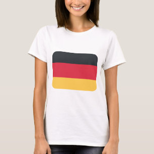 Twitterのemojiを使用してドイツ旗 Tシャツ