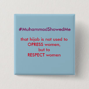 TwitterのHashtagの嵐Muhammmadは私を示しました 缶バッジ