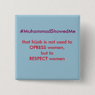 TwitterのHashtagの嵐Muhammmadは私を示しました 缶バッジ