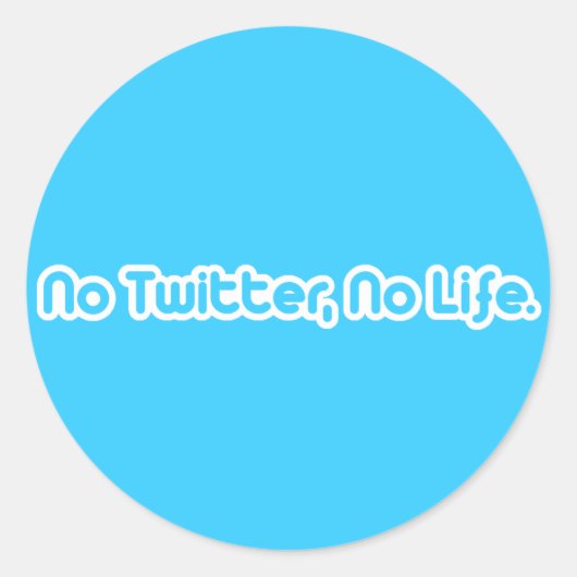 TwitterやNo Life ラウンドシール (正面)