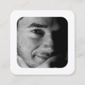 TwitterアイコンロゴエディターPROFILEプロモーション スクエア名刺 (裏面)