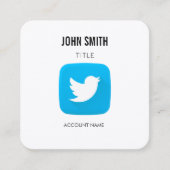 TwitterアイコンロゴエディターPROFILEプロモーション スクエア名刺 (正面)