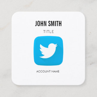TwitterアイコンロゴエディターPROFILEプロモーション スクエア名刺