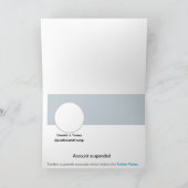 Twitterバンファブユーモアジョーク誕生日カード カード (内部)