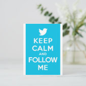 Twitter保で後を追運Calm And Meをフォロー ポストカード (スタンド正面)