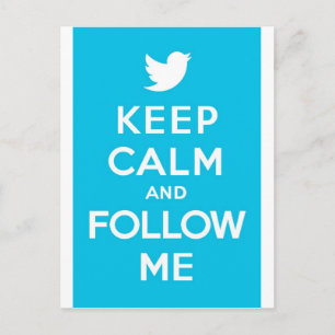 Twitter保で後を追運Calm And Meをフォロー ポストカード