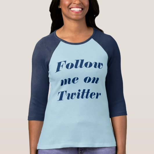 Twitter後を追での自分 Tシャツ (正面)
