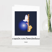 twitter私おもしろいな叔父さんバースデー・カード カード (裏面)