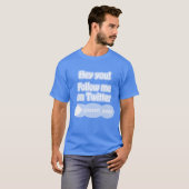 Twitter項目の私を後を追って下さい Tシャツ (正面フル)