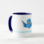 Twitter: つきまとう受諾可能な方法 マグカップ (正面左)