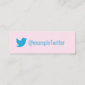Twitter パーソナライズされた「カップケーキ」 スキニー名刺 (裏面)