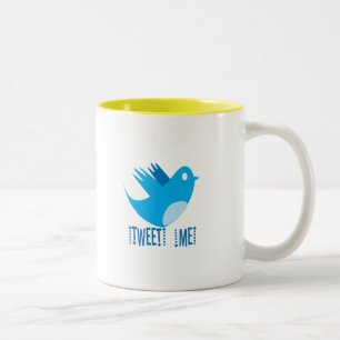 Twitter 後を追 Meコーヒーマグ ツートーンマグカップ