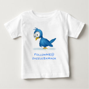 Twitter 後を追 Me @ Your User Name ベビーTシャツ